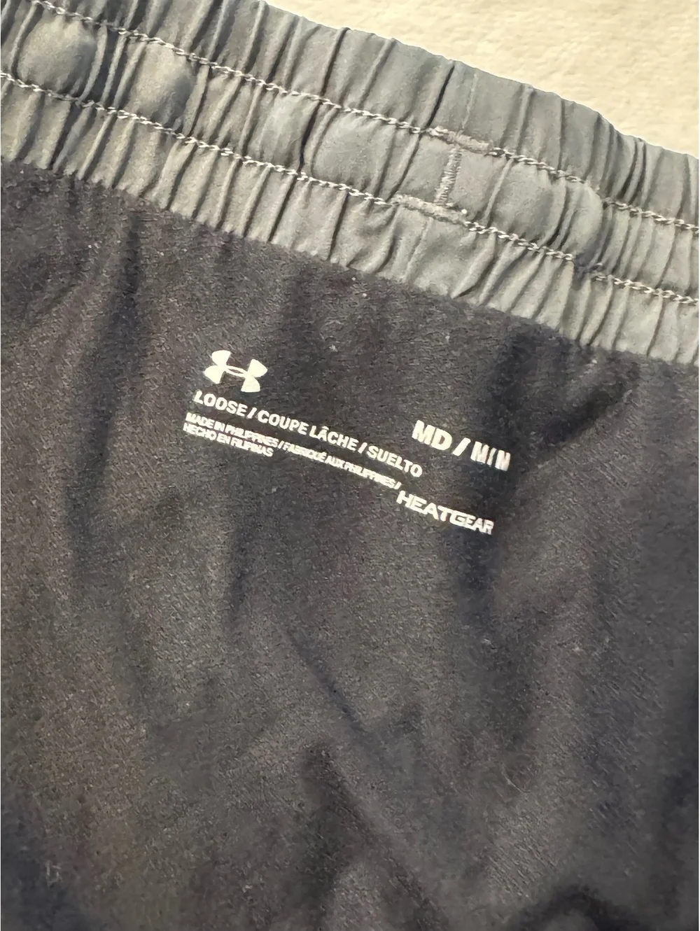 Under Armor Womens Medium Gray Running Shorts Athletic Gym Workout Size M